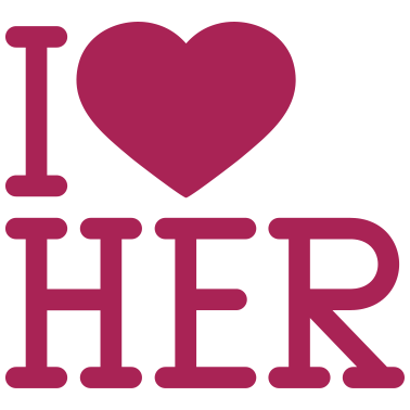 Motiv Pink I Love Her Lesbisch Freundin Freund Paerchen