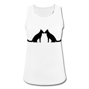 Pärchen Tank Top - 2 freunde paar paerchen liebe team sitz sitzender