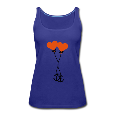 Pärchen Tank Top - 2 paar paerchen verliebt anker herz luftballon fli