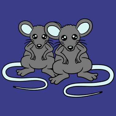 Motiv 2 freunde paar paerchen liebe team maus suess nied