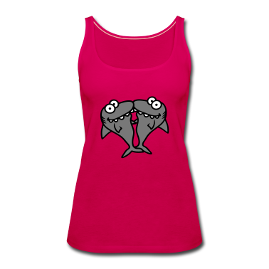 Pärchen Tank Top - paerchen paar hai 2 freunde team liebe haendchen h