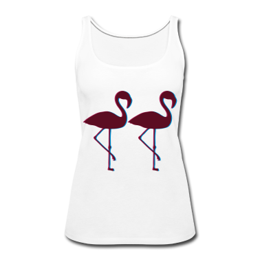 Pärchen Tank Top - paar team 2 freunde paerchen crew 3d flamingo voge
