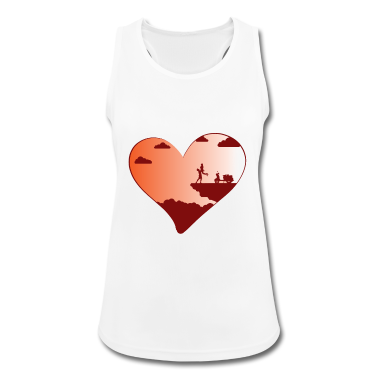 Pärchen Tank Top - Amor LGBT Sonnenuntergang Flirt Herz