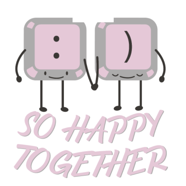 Motiv So Happy together Tastatur Paerchen