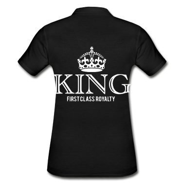 Pärchen Poloshirt - KING Koenig Paar Paerchen Royal 2reborn wh