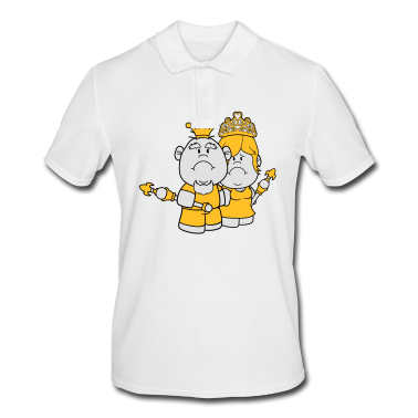 Pärchen Poloshirt - prinz koenig paar paerchen liebe prinzessin koenig