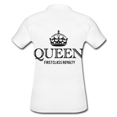 Pärchen Poloshirt - QUEEN Koenigin Paar Paerchen Royal 2reborn bl