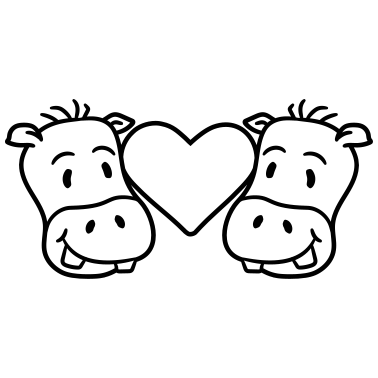 Motiv paar paerchen team 2 freunde kopf gesich