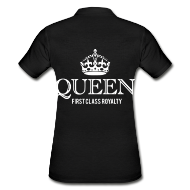 Pärchen Poloshirt - QUEEN Koenigin Paar Paerchen Royal 2reborn wh