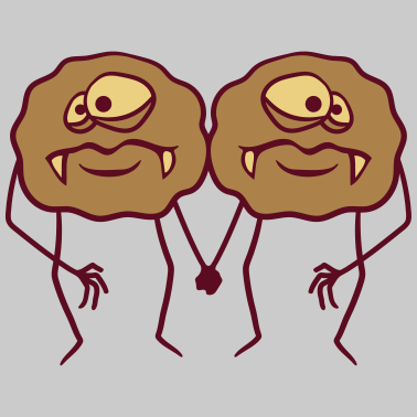 Motiv 2 freunde team paar paerchen angst furcht kot bael