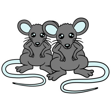 Motiv 2 freunde paar paerchen liebe team maus suess nied