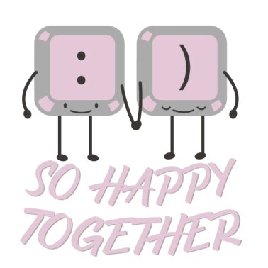 Motiv So Happy together Tastatur Paerchen