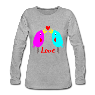 Pärchen Langarmshirt - Love Verliebtes Paerchen Geschenke für Paare
