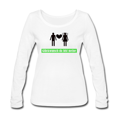 Pärchen Langarmshirt - verheiratet Partner Zuneigung Single Paerchen Heir