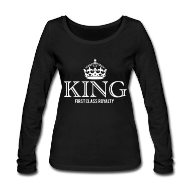 Pärchen Langarmshirt - KING Koenig Paar Paerchen Royal 2reborn wh