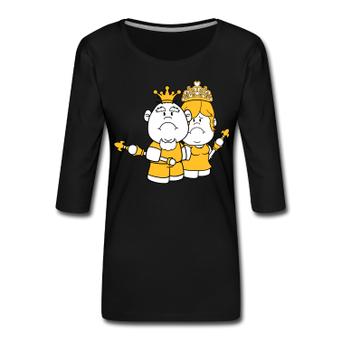 Pärchen Langarmshirt - prinz koenig paar paerchen liebe prinzessin koenig