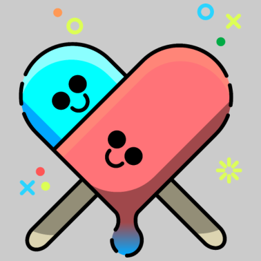 Motiv Eis am Stiel Eiscreme Sommer Liebe Herz Paerchen