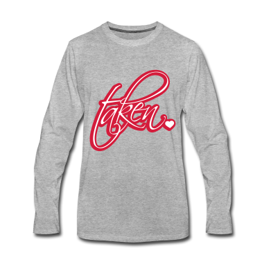 Pärchen Langarmshirt - kontur taken vergeben liebe verliebt paar paerchen