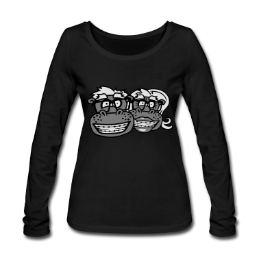 Pärchen Langarmshirt - paar paerchen liebe verliebt team kopf g