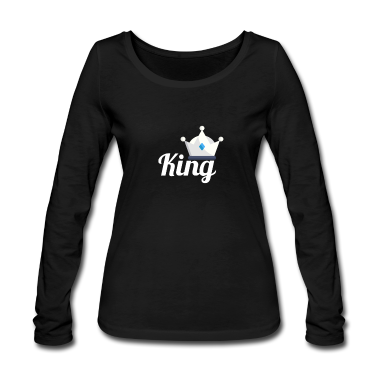 Pärchen Langarmshirt - KING & QUEEN (King)