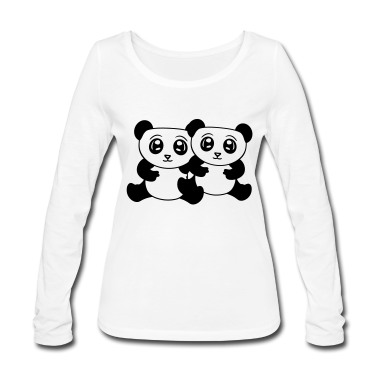 Pärchen Langarmshirt - paar paerchen liebe 2 freunde team niedlich sitzen