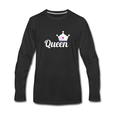 Pärchen Langarmshirt - KING & QUEEN (Queen)