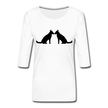 Pärchen Langarmshirt - 2 freunde paar paerchen liebe team sitz sitzender