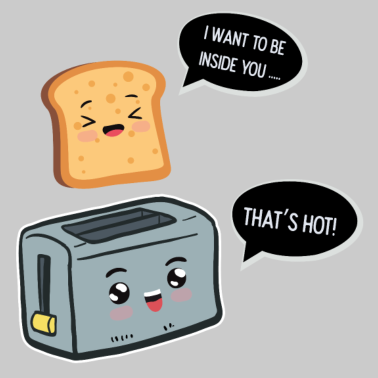 Motiv Toaster und Brot Paerchen