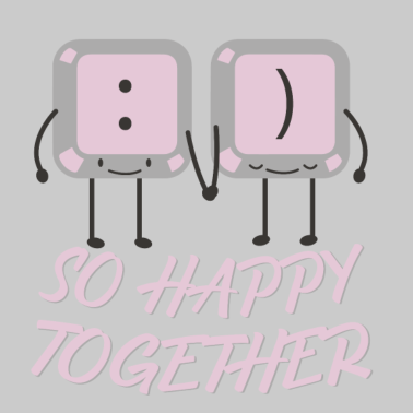 Motiv So Happy together Tastatur Paerchen