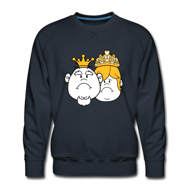 Pärchen Pullover - gesichter prinz koenig paar paerchen liebe prinzes