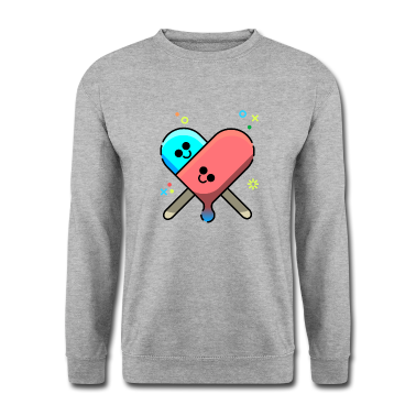 Pärchen Pullover - Eis am Stiel Eiscreme Sommer Liebe Herz Paerchen