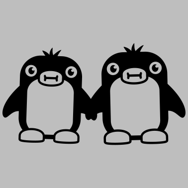 Motiv Suesses Pinguin Paerchen
