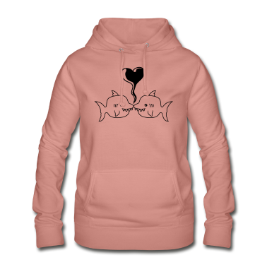 Pärchen Hoodie - Verliebte Haie Paerchen