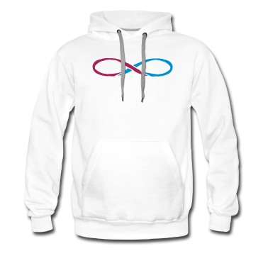Pärchen Hoodie - buntes unendlich symbol geschwister paerchen gesch