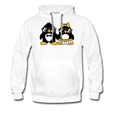 Pärchen Hoodie - pinguin paar liebe paerchen verliebt sonnenbrille