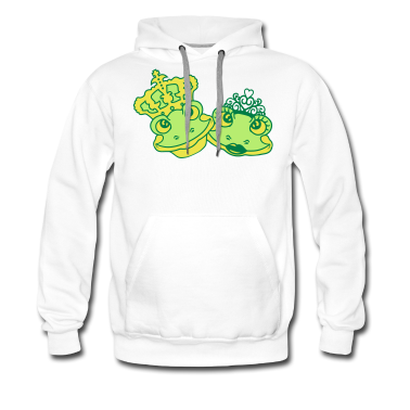 Pärchen Hoodie - gesichter prinz koenig froschkoenig paar paerchen