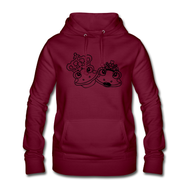 Pärchen Hoodie - gesichter prinz koenig froschkoenig paar paerchen