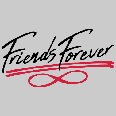 Motiv friends forever unendlich symbol paerchen geschrie
