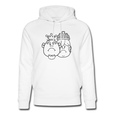 Pärchen Hoodie - gesichter prinz koenig paar paerchen liebe prinzes