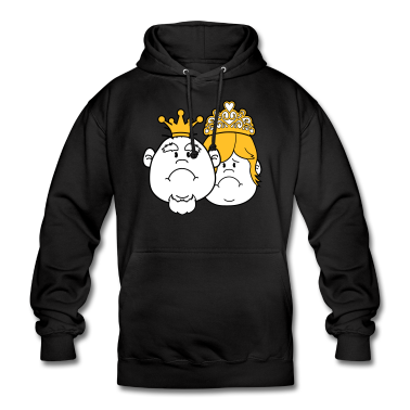 Pärchen Hoodie - gesichter prinz koenig paar paerchen liebe prinzes