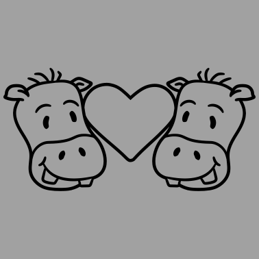 Motiv paar paerchen team 2 freunde kopf gesich