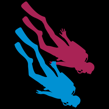 Motiv liebe paar paerchen 2 freunde team taucher verein