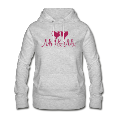 Pärchen Hoodie - Hochzeit 2 Mr Schwul Paar verliebt Herzen Paerche