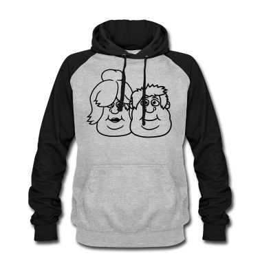 Pärchen Hoodie - gesichter mann paar paerchen liebe verliebt frau m