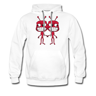 Pärchen Hoodie - 2 freunde paar paerchen team alien monster ausseri