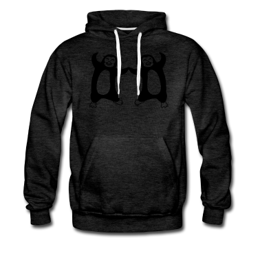 Pärchen Hoodie - paar 2 freunde team liebe verliebt paerchen pingui