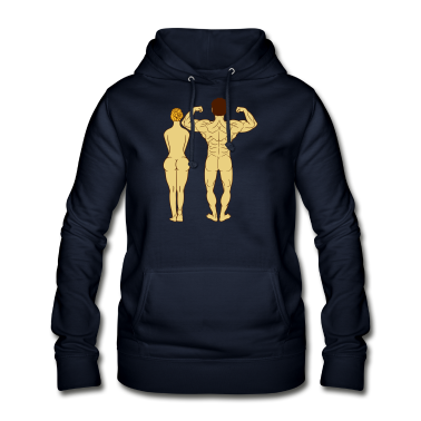 Pärchen Hoodie - paar paerchen liebe frau nackt muskeln muckis koer
