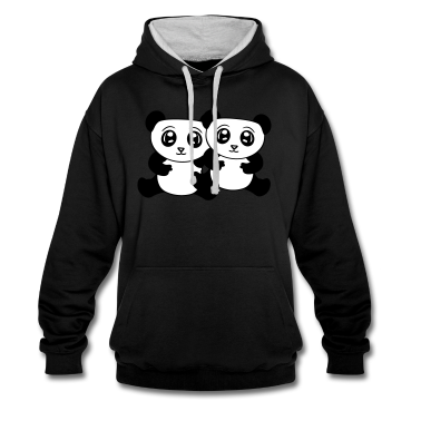 Pärchen Hoodie - paar paerchen liebe 2 freunde team niedlich sitzen
