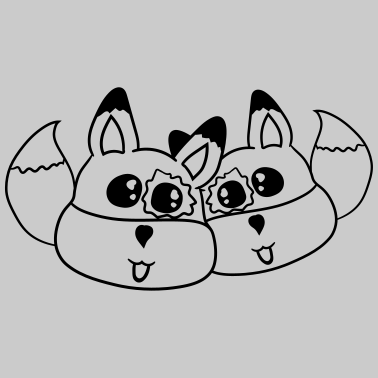 Motiv 2 freunde team paar liebe paerchen schwanz gesicht