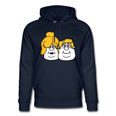 Pärchen Hoodie - gesichter mann paar paerchen liebe verliebt frau m